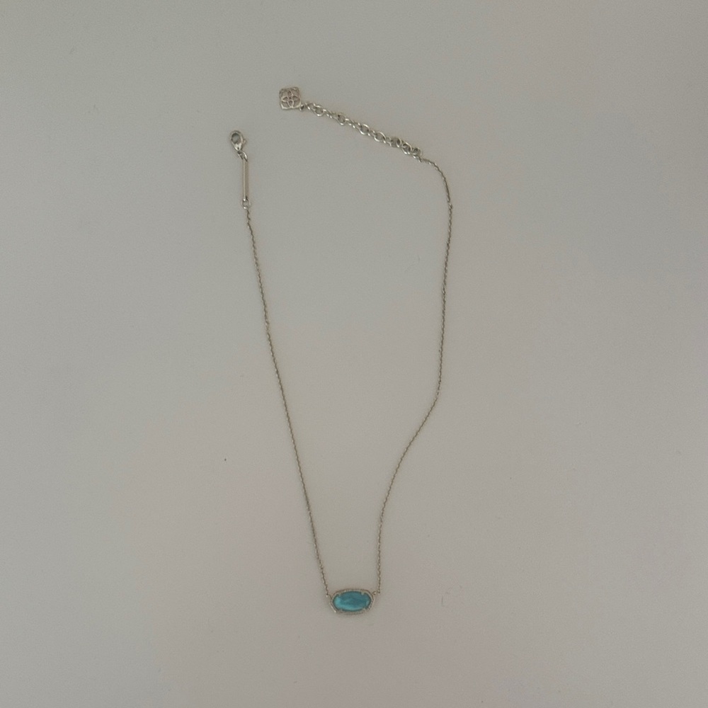 Kendra Scott Elisa Necklace Gold and Blue